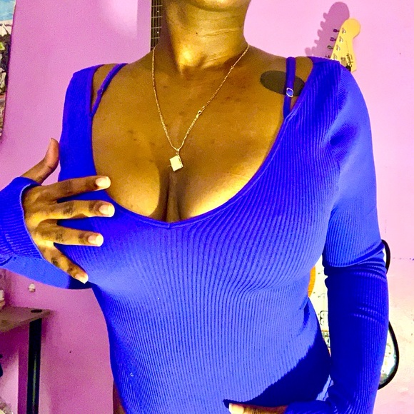 Free People Tops - Free People Movement Long Sleeve Ribbed Bodysuit